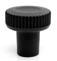 188-861 RS PRO Black Thermoplastic Thumbscrew Clamping Knob, M10, Threaded Mount