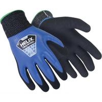 6065905 Hexarmor Helix Black, Blue High Performance Polyethylene Work Gloves, Size 5, Nitrile Coating