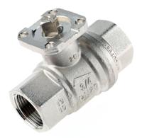 812-5239 RS PRO Brass Full Bore, 2 Way, Ball Valve, Threaded