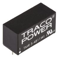 tmr-3-4811wi TRACOPOWER TMR 3WI DC-DC Converter, 5V dc/ 600mA Output, 18 → 75 V dc Input, 3W, Through Hole, +85°C Max Temp