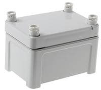 ta-090706-enclosure Fibox TEMPO Series Grey ABS Enclosure, IP65, Grey Lid, 95 x 65 x 60mm