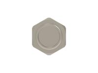 284067-e ERNI Tan Connector Hardware, Shell Size 13mm for use with M8 Connector