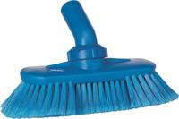 70673 Vikan Soft Bristle Blue Scrubbing Brush, 44mm bristle length, Polyester, Polypropylene, Stainless Steel bristle material