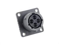 utsx0104s Souriau Sunbank by Eaton Circular Connector, 4 Contacts, Cable, Standard Connector, Socket, Female, IP68, IP69K, UTSX