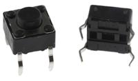 dts62kv APEM Black Button Tactile Switch, SPST 50 mA @ 12 V dc 1.5mm