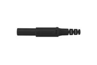 sfk-30-s-ni-ok-sw Schutzinger Black Male Banana Plug, 4 mm Connector, Screw Termination, 32A, 1000V, Nickel Plating
