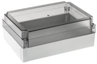 pc-200100-ht-enclosure Fibox MNX Series Grey Polycarbonate Enclosure, IP66, IP67, Smoked Transparent Lid, 255 x 180 x 100mm