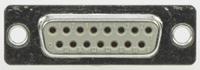 09670154704 HARTING 15 Way Panel Mount D-sub Connector Socket, 2.77mm Pitch