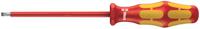 05006110001 Wera Slotted Insulated Screwdriver, 3,5 mm Tip, 100 mm Blade, VDE/1000V, 181 mm Overall
