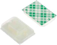 151-11319-ty3g1s-pa66-na HellermannTyton Self Adhesive Natural Cable Tie Mount 14 mm x 20mm, 4mm Max. Cable Tie Width