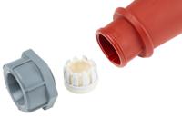 562 MENNEKES, AM-TOP IP67 Red Cable Mount 3P + N + E Industrial Power Socket, Rated At 32A, 400 V