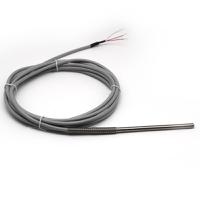 sl150si1-1m Prosensor PT100 Temperature Probe, 6mm Dia, 150mm Long, 3 Wire, Class A +180°C Max