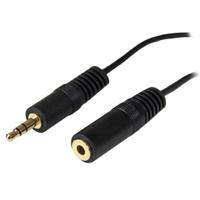 mu12mf StarTech.com Male 3.5mm Stereo Jack to Female 3.5mm Stereo Jack Aux Cable, Black, 3.7m MU12MF
