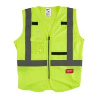 4932471890 Milwaukee Yellow Hi Vis Vest, L/XL