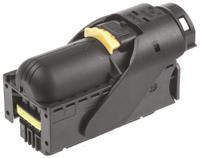 284743-1 TE Connectivity, Micro Quadlok System Automotive Connector Socket Black, Brown Cable Mount 94 Way