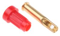 231010-22 Staubli Red Female Banana Socket, 1mm Connector, Solder Termination, 20A, 30 V, 60V dc, Gold Plating