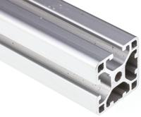 761-3307 RS PRO Silver Aluminium Profile Strut, 30 x 30 mm, 6mm Groove, 2000mm Length