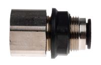 3136-12-21 Legris LF3000 Series Bulkhead Threaded-to-Tube Adaptor, G 1/2 Female to Push In 12 mm, Threaded-to-Tube Connection Style