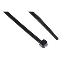 267-989 RS PRO Cable Ties, 100. 200mm x 2.5, 3.2 mm, Black Nylon, Pk-50