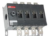 ot160ev04p-1sca120521r1001 ABB 4P Pole Base Mounting Isolator Switch - 200A Maximum Current, 144kW Power Rating, IP65