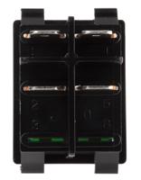 wrg32f2bbgen ZF Illuminated DPST, On-Off Rocker Switch Panel Mount