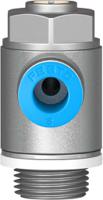 grla-38-qs-8-d Festo GRLA Series Tube Exhaust Valve, 8mm Tube Inlet Port x G 3/8 Outlet Port, 193150