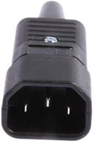 47320000 Schurter C14 Cable Mount IEC Connector Male, 10A, 250 V