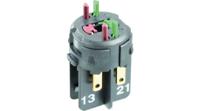 1201261030000 RAFI RAFIX 16 Series Contact Block for Use with Plug In Distributor, 250V ac, 1NO, SPST
