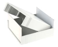 1598egy Hammond 1598 Light Grey Flame Retardant ABS Instrument Case, 160 x 160 x 86mm