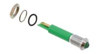 q8p1cxxg24e APEM Q8 Series Green Panel Mount Indicator, 24V dc, 8mm Mounting Hole Size, Faston, Solder Lug Termination, IP67