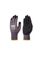 skg00022f Skytec ARIA 360 Black, Grey Nylon Genium, Nylon, Spandex Glove, Size 6, Nitrile Coating