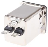 fn261s-6-06-10 Schaffner 6A, 250 V ac Male Snap-In IEC Filter FN261S-6-06-10, Faston
