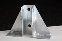 176-6926 RS PRO Hot Dipped Galvanised Base Plate, 215 x 40 x 152mm