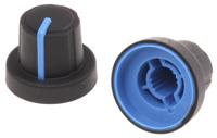 303tpn130-006237233 Sifam 18.9mm Black Potentiometer Knob for 6mm Shaft Splined, 3/03/TPN130-006/237/233