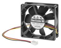 9a0812g423 Sanyo Denki Axial Fan, 12 V dc, DC Operation, 53cfm, 4.56W, 380mA Max, 80 x 80 x 25mm