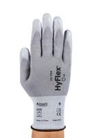 11754100 Ansell Hyflex Grey Polyurethane Work Gloves, Size 10, Polyurethane Coating