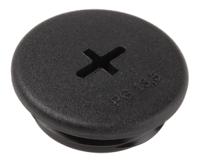 hpp13-bk080 Alpha Wire Blanking Plug, PG13.5, Plastic, 25mm Diameter, Threaded