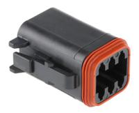 dt06-6s-ce06 Deutsch, DT Automotive Connector Plug 6 Way, Crimp Termination DT06-6S-CE06