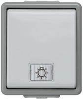 5ta4716 Siemens Grey Rocker Light Switch, 2 Way, 1 Gang, Delta