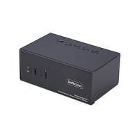 p2addh462-kvm-switch StarTech.com 2 Port USB DisplayPort, HDMI KVM Switch, USB 3840 x 1080 Maximum Resolution