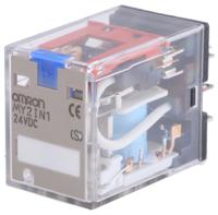 my2in1-24vdc-s Omron Plug In Latching Power Relay, 24V dc Coil, DPDT