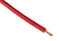 13433-03-100 Hew Heinz Eilentropp SIFF Series Red 1.1 mm² Hook Up Wire, 17 AWG, 516/0.05 mm, 100m, Silicone Insulation,