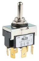 awtt1504 TE Connectivity Toggle Switch, Panel Mount, On-Off-(On), DPDT, Tab Terminal