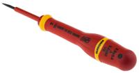 at25x50ve Facom Slotted Insulated Screwdriver, 2.5 x 0.4 mm Tip, 50 mm Blade, VDE/1000V, 153 mm Overall