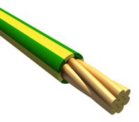 6711-gy005 Alpha Wire Ecogen Ecowire Series Green/Yellow 0.13 mm² Hook Up Wire, 26 AWG, 7/0.16 mm, 30m, MPPE Insulation, 6711 GY005