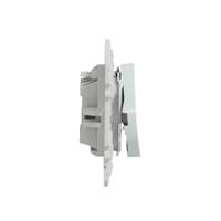 s510204 Schneider Electric White Rocker Switch, 2 Way, 1 Gang, Odace
