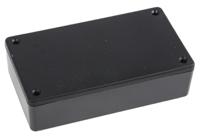 1591xxbbk Hammond 1591 Series Black Flame Retardant ABS Enclosure, IP54, Black Lid, 113 x 63 x 28mm