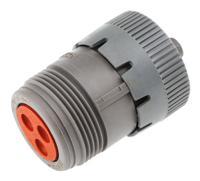 hd16-3-96s Deutsch Circular Connector, 3 Contacts, Cable, 27.15 mm Connector, Plug, Female, IP67, HD10 Series