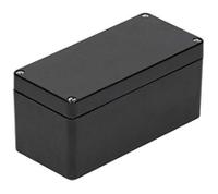 918-8758 RS PRO Black PET Enclosure, IP66, Black Lid, 122 x 120 x 90mm