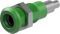 643042-25 Staubli Green Socket Test Socket, Solder Termination, 25A, 30V ac, Nickel Plating